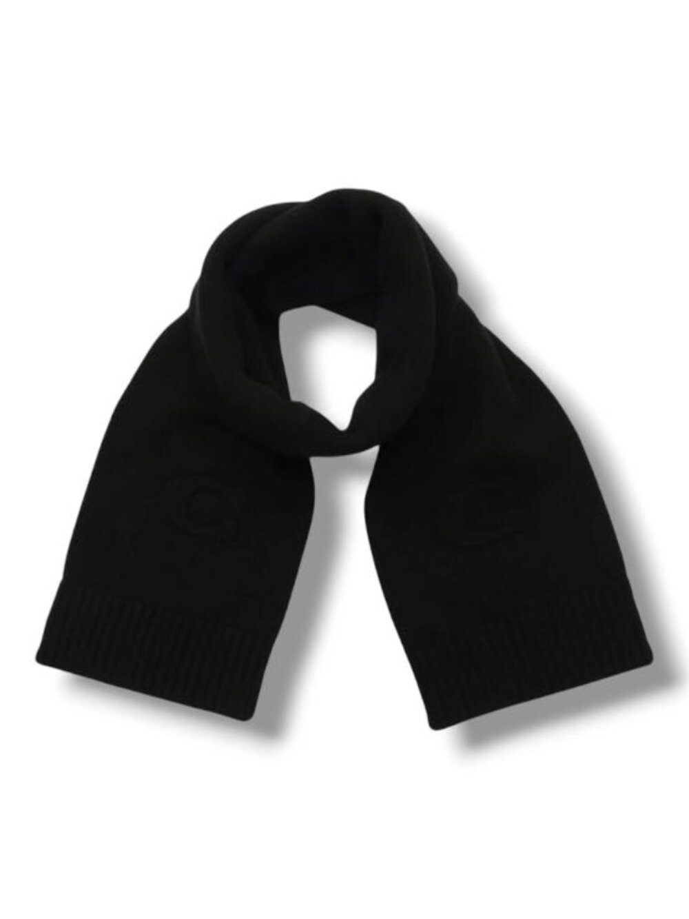 NWT - Coach Women's Scarf Wool Blend 11009326 Winter LONG Scarf Black